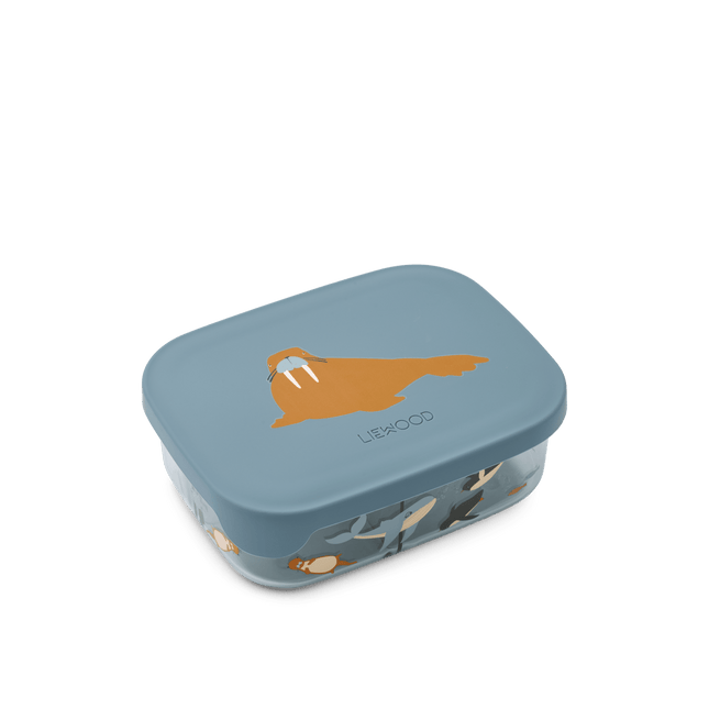 Liewood Lunchbox Arthur Tritan Arctic Sea/ Ocean View koop je bij Babywinkel