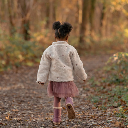 Teddy Strickjacke Sand