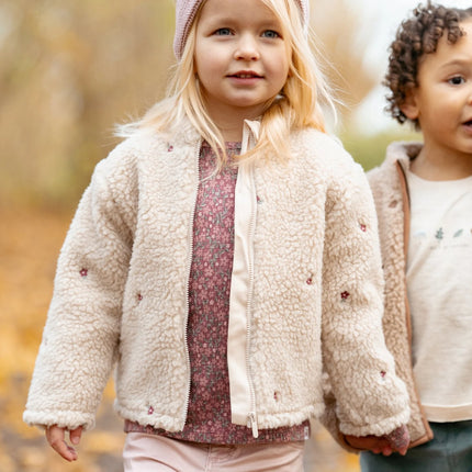 Teddy Strickjacke Taupe