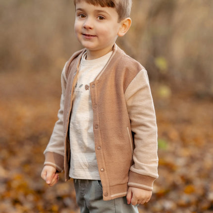 Strickstrickjacke Braun/Taupe