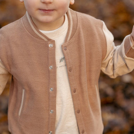Strickstrickjacke Braun/Taupe