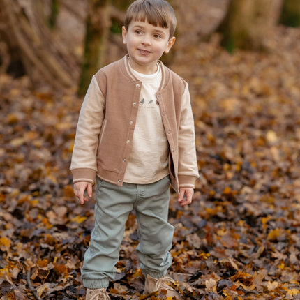 Strickstrickjacke Braun/Taupe