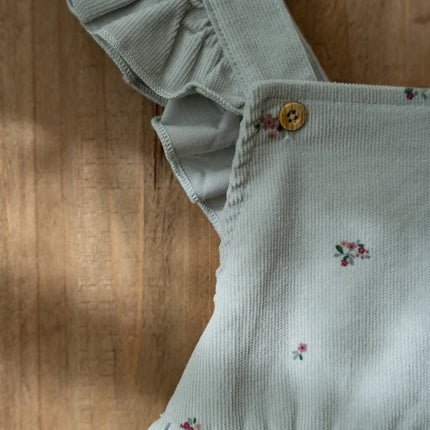 Kleid ärmellos Fairy Grün Blume