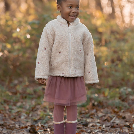 Teddy Strickjacke Sand