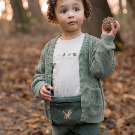 Strickstrickjacke Waldgrün