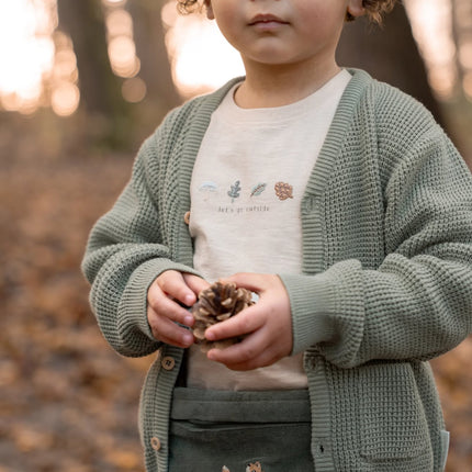 Strickstrickjacke Waldgrün