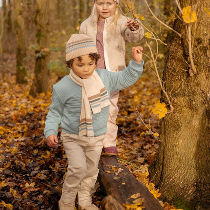Teddy Strickjacke Sand