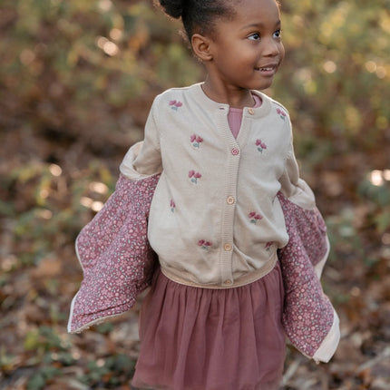 Teddy Strickjacke Sand