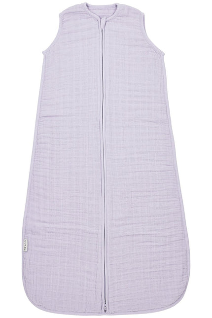 Baby zomerslaapzak pre - washed hydrofiel Uni - soft lavender - 0.5 TOG - Babywinkel - 4054703107272