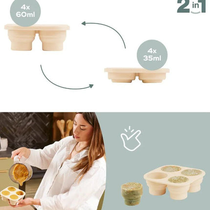 Babymoov Set Siliconen bakjes + Knabbelaar koop je bij Babywinkel