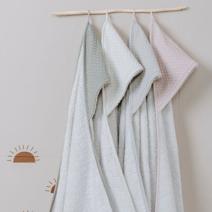 Baby's Only Badcape Baby Sky Oud Roze 75X85cm - Baby's Only - Babywinkel - 8720512366846