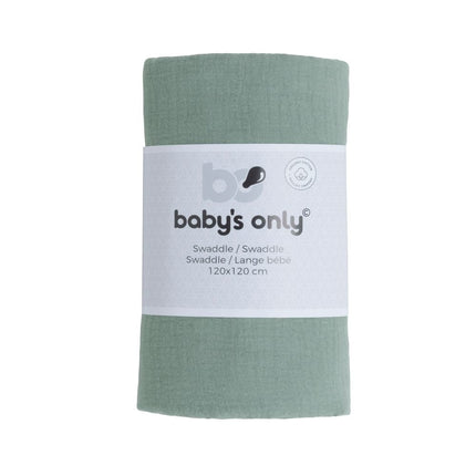 Baby's Only Hydrofiele Doek Fresh Stonegreen 120cm - Baby's Only - Babywinkel - 8720791355265