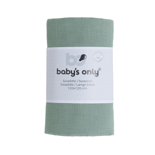 Baby's Only Hydrofiele Doek Fresh Stonegreen 120cm - Baby's Only - Babywinkel - 8720791355265