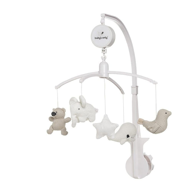 Baby's Only Muziekmobiel Zand/Wol Wit koop je bij Babywinkel