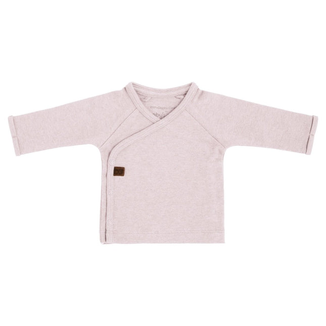 Baby's Only Overslag Shirt Baby Melange Classic Roze Prematuur koop je bij Babywinkel