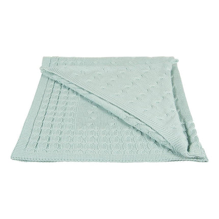 Baby's Only Wikkeldeken Baby Cable Mint - Baby's Only - Babywinkel - 8718481189221