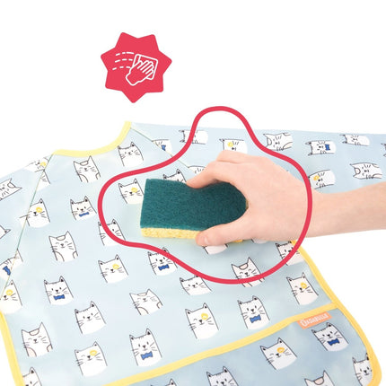 Badabulle Slabbetje Lange Mouwen Blauw - Badabulle - Babywinkel - 3661276174160
