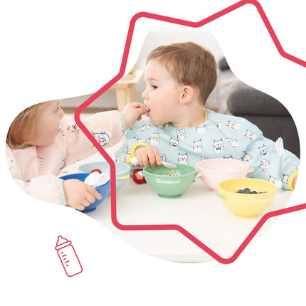 Badabulle Slabbetje Lange Mouwen Blauw - Badabulle - Babywinkel - 3661276174160