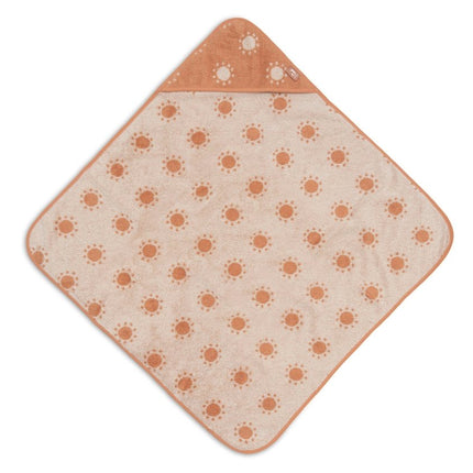 Badcape Badstof Light Terra - Jacquard koop je bij Babywinkel