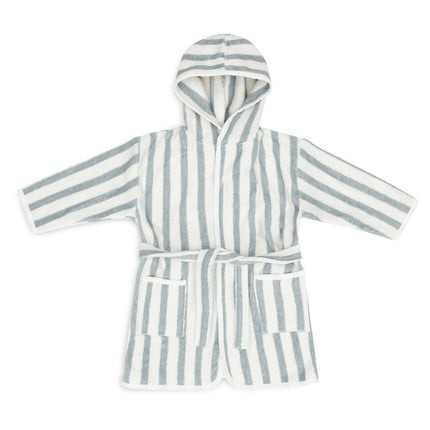 Badjas Stripe Terry - Sea Green - GOTS - Babywinkel - 060 - 808 - 68085