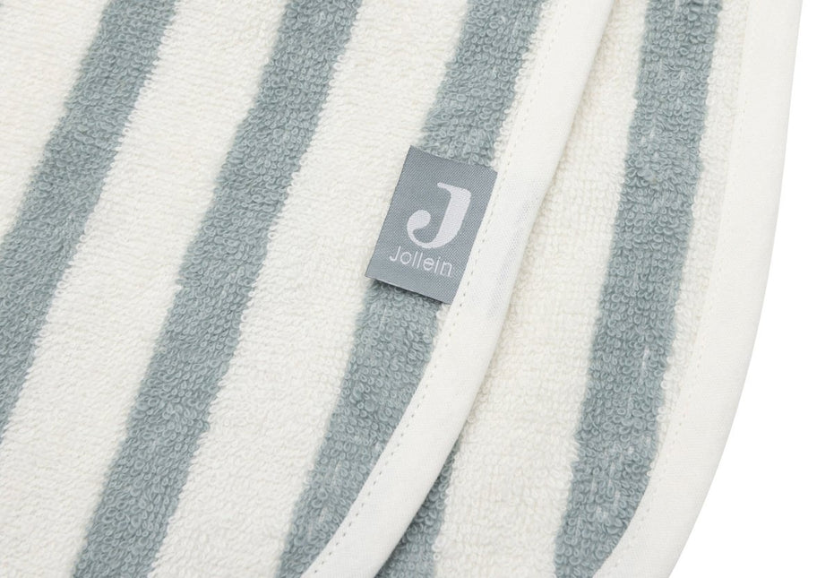 Jollein Badponcho Stripe Terry - Sea Green koop je bij Babywinkel
