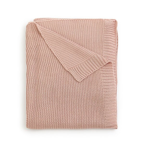 Bamboom Wiegdeken Gebreid Roze 75x100cm - Bamboom - Babywinkel - 8053306058512
