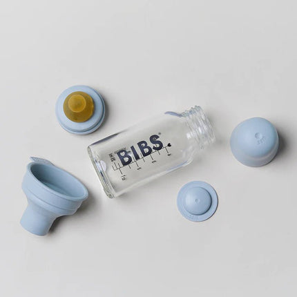 BIBS Babyfles Glas 110ml Ivory - BIBS - Babywinkel - 5713795220885