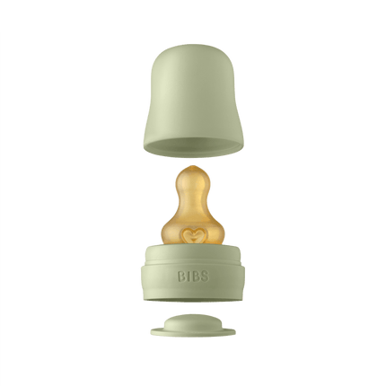 BIBS Babyfles Glas 110ml Sage - BIBS - Babywinkel - 5713795220908