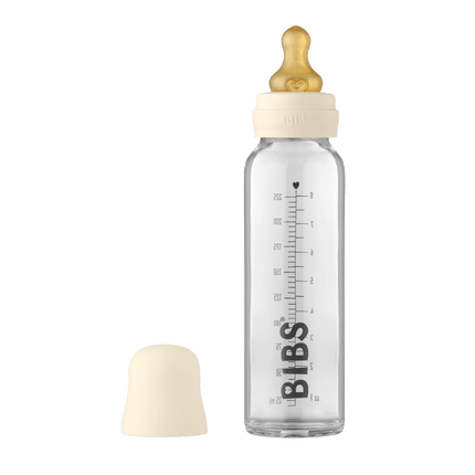 BIBS Babyfles Glas 225ml Ivory - BIBS - Babywinkel - 5713795220915