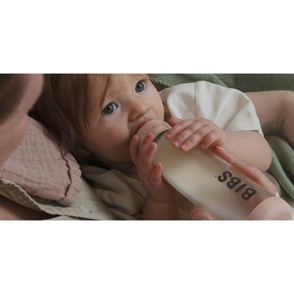 BIBS Babyfles Glas 225ml Ivory - BIBS - Babywinkel - 5713795220915
