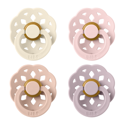<tc>BIBS</tc> <tc>Schnuller</tc> Größe 1 Boheme Ivory/Blush/Blossom/Dusky Lilac 4pcs