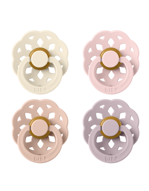 <tc>BIBS</tc> <tc>Schnuller</tc> Größe 1 Boheme Ivory/Blush/Blossom/Dusky Lilac 4pcs