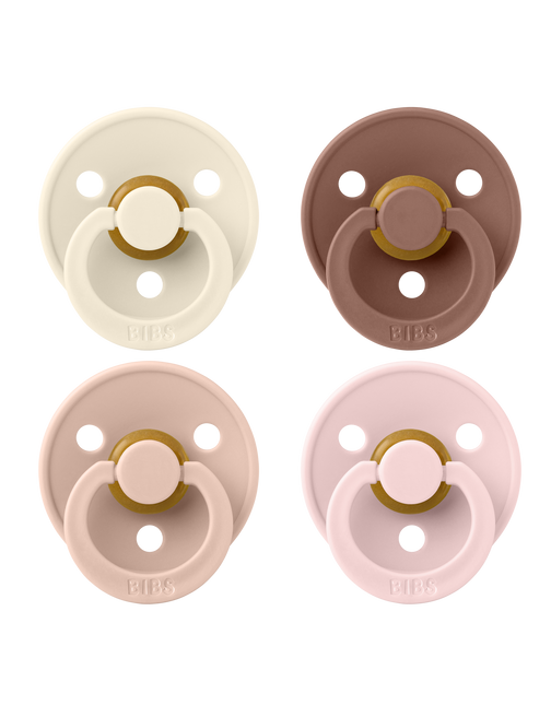 <tc>BIBS</tc> <tc>Schnuller</tc> Größe 1 Farbe Ivory/Blush/Woodchuck/Blossom 4St