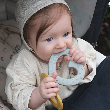BIBS Bijtspeeltje Hart Sage - BIBS - Babywinkel - 5713795204397