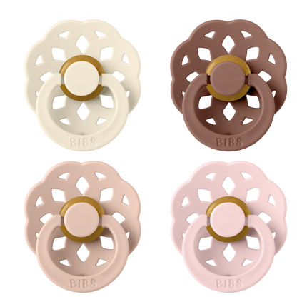 <tc>BIBS</tc> <tc>Schnuller</tc> Größe 1 Boheme Ivory/Blush/Woodchuck/Blossom 4St