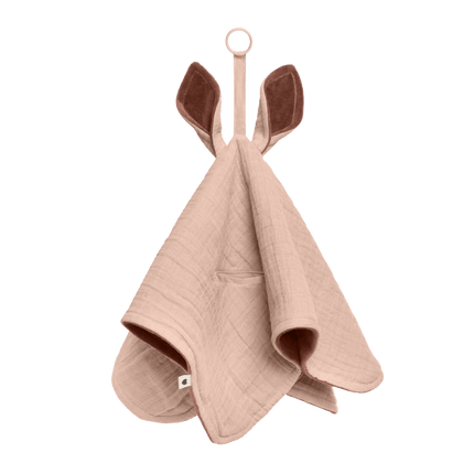 BIBS Hydrofielen Doek Kangaroo Blush/Woodchuck 40x40cm - BIBS - Babywinkel - 5713795231270