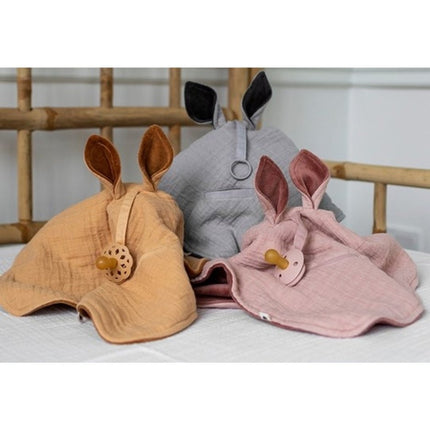 BIBS Hydrofielen Doek Kangaroo Blush/Woodchuck 40x40cm - BIBS - Babywinkel - 5713795231270