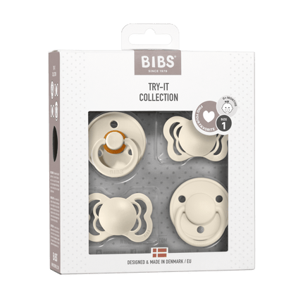 BIBS Speen Maat 1 Ivory Testpakket - BIBS - Babywinkel - 5713795217069
