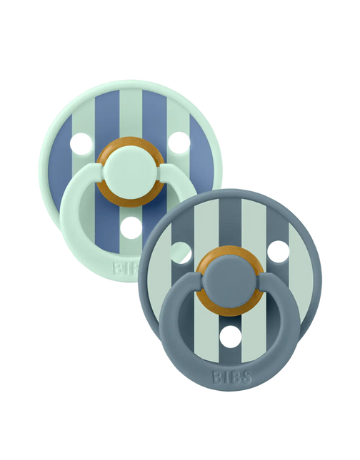 BIBS Speen Maat 1 Latex Nordic Mint / Petrol 2St koop je bij Babywinkel