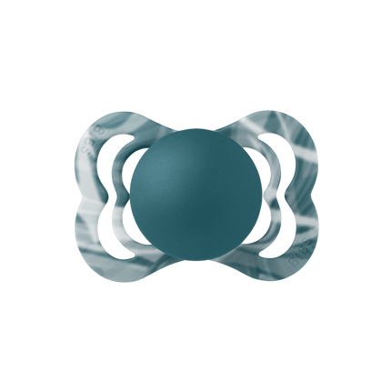 BIBS Speen Maat 1 Silicone Supreme Forest Lake White/Forest Lake White 2st koop je bij Babywinkel