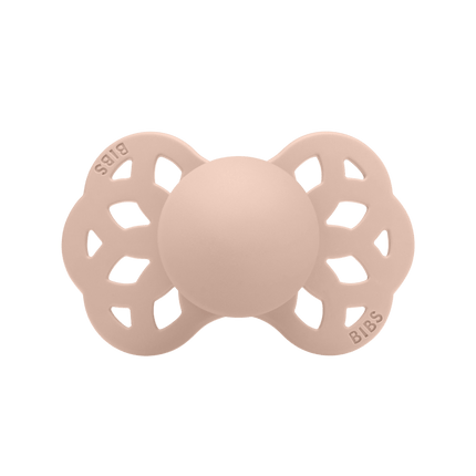 BIBS Speen Maat 1 Silicone Symmetrical Blush/Woodchuck 2st - BIBS - Babywinkel - 5713795243891
