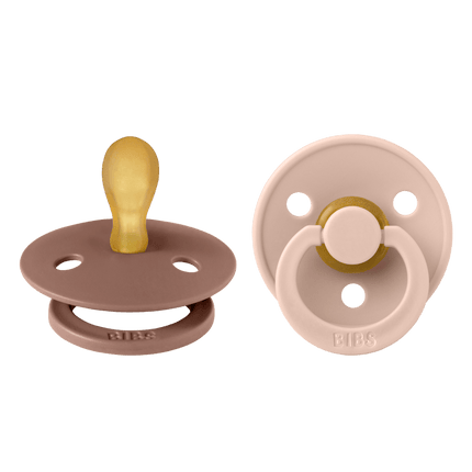 BIBS Speen Maat 2 Latex Symmetric Woodchuck/Blush 2st - BIBS - Babywinkel - 5713795242559