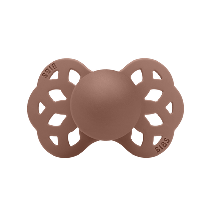BIBS Speen Maat 2 Silicone Anatomical Blush/Woodchuck 2st - BIBS - Babywinkel - 5713795243884
