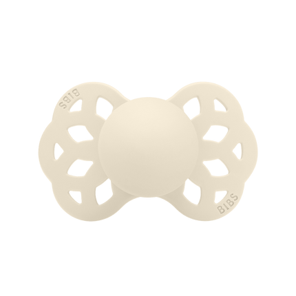 BIBS Speen Maat 2 Silicone Anatomical Ivory/Blush 2st - BIBS - Babywinkel - 5713795243648