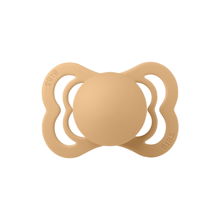 BIBS Speen Maat 2 Silicone Supreme Desert Sand/Sunshine 2st - BIBS - Babywinkel - 5713795230297
