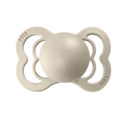 BIBS Speen Maat 2 Vanilla/Dark Oak Supreme Silicone 2st - BIBS - Babywinkel - 5713795199082