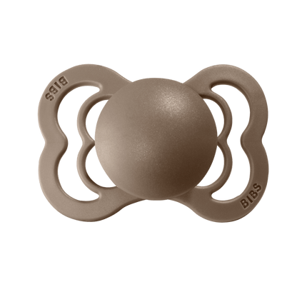 BIBS Speen Maat 2 Vanilla/Dark Oak Supreme Silicone 2st - BIBS - Babywinkel - 5713795199082