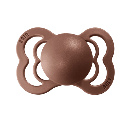 BIBS Speen Maat 2 Woodchuck/Blush Supreme Silicone 2st - BIBS - Babywinkel - 5713795199129