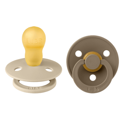 BIBS Speen Maat 3 Latex Vanilla/Dark Oak 2st - BIBS - Babywinkel - 5713795130191