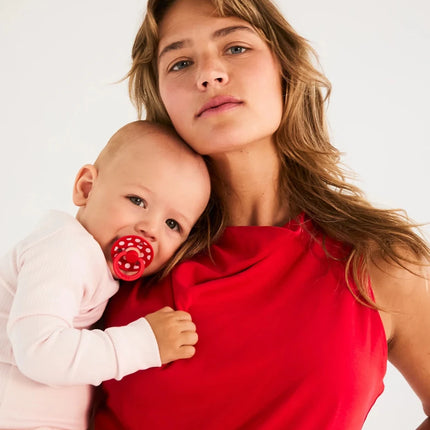 BIBS Spenen Maat 1 Pacifier Studio Colour Polka Latex Anatomical Blossom/Candy Apple 2st koop je bij Babywinkel